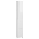 vidaXL Kúpeľňová skrinka, vysoký lesk, biela, 25x26,5x170 cm