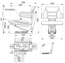 СИДІННЯ АМОРТИЗОВАНЕ DWUCZESCIOWE C-330 C-360  (9748496859) фото min 6