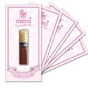 Podziękowania dla gości na chrzest MERCI 5 SZT.