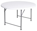 Cateringový stôl BRISTOL skladací 120 cm biely Hmotnosť (s balením) 12.95 kg