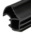USZCZELKI DO DRZWI STALOWYCH OŚCIEŻNICA PRÓG METALOWY WCISKANA CZARNA 10 mb
