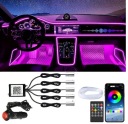 КАБЕЛЬ ОПТОВОЛОКНО DO ОСВІТЛЕННЯ АВТОМОБІЛЬНОГО LED (СВІТЛОДІОД) RGB AMBIENT 6M APKA+PILOT СЕТ  (17460993662) фото min 7