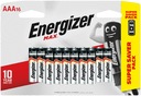 16 щелочных батареек Energizer MAX AAA RL03 E92 с тонкими пальцами