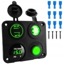 4W1 ЗАРЯДНИЙ ПРИСТРІЙ АВТОМОБІЛЬНА Z ПОДВIЙНИМ РОЗЕТКОЮ ПРИКУРЮВАЧА USB 12V/24V  (18749692621) фото min 9