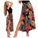 ДЛИННАЯ ЖЕНСКАЯ ЮБКА МАКСИ, ЦВЕТОЧНЫЙ УЗОР С РАЗРЕЗОМ, ЭЛЕГАНТНЫЙ MORAJ XXL