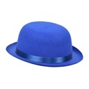 Красочная синяя шляпа-котелок