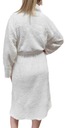 Женский классический халат для отеля белого цвета, L/XL