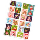 РОЖДЕСТВЕНСКИЕ НАКЛЕЙКИ АДВЕНТ-КАЛЕНДАРЬ А4 выкройки