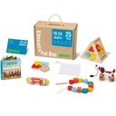 TOOKY TOY Box Pudełko XXL Montessori Edukacyjne 6w1 Sensoryczne 19-24 Mies Szerokość produktu 12 cm