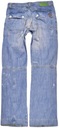 DIESEL spodnie BLUE jeans DIRTY ZIPPED _ W28 L32 Kolor niebieski