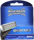 WILKINSON sword QUATTRO Wkłady Nożyki Męskie 8szt EAN (GTIN) 4027800012503