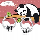 Panda náušnice pre ženy kruhy roztomilé Druh Klasický