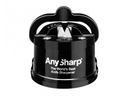 Классическая черная точилка AnySharp затачивает ножи с помощью точильного камня.