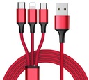 КАБЕЛЬ 3в1 ДЛЯ APPLE Lightning/micro USB/TYPE-C