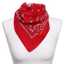 BANDAMKA BANDAMKI CHUSTA CZERWONA MODNA UNIWERSALNA