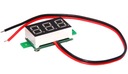 Светодиодный вольтметр 3-30В постоянного тока 0,36, 2 зеленых провода