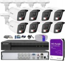 КОМПЛЕКТ НАРУЖНОГО МОНИТОРИНГА 6x КАМЕРА 5MPx ГИБРИДНЫЙ СВЕТ УДАЛЕННЫЙ ПРОСМОТР