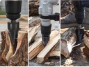 SVRAB na štiepanie dreva štiepací vrták LÚPACKÝ kužeľ 2x adaptéry Hmotnosť 1 kg