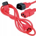 Удлинительный кабель питания C13/C14, красный, 3 м