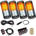 4X ФАРА ПОПЕРЕДЖУВАЛЬНА ГАБАРИТ СТРОБОСКОП LED (СВІТЛОДІОД) POMARANCZOWA 12 V/24 V  фото 12
