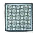 Бирюзово-зеленый нагрудный платок с геометрическим узором