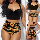 STRÓJ KĄPIELOWY BIKINI PLUS SIZE KWIATY S-5XL