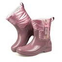 Kalosze dziewczęce ocieplane różowe Rain Way 29