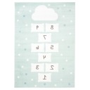 ДЕТСКИЙ КОВРИК 80х150 КЛАСС ОБЛАКА ПАСТЕЛЬ 35дкз