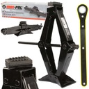 PODNOŚNIK SAMOCHODOWY TRAPEZOWY LEWAREK KLUCZ GUMA