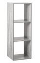 Серый отдельно стоящий офисный шкаф с 3 полками LOFT
