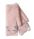 Dámske jednoprstové rukavice teplé roztomilé Značka Aura Via
