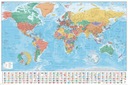 Карта мира на стену Политическая карта мира постер для детей 61х91,5 см