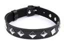 CHOKER SKÓRA ĆWIEKI STAL GOTH