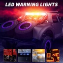 4 PIECES 6 LED WARNING STROBOSKOP AID CAR TRAILER 