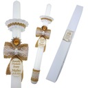 ŚWIECA KOMUNIJNA KOMUNIA grawer data RĘCZNIE robio