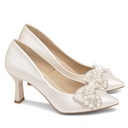 СВАДЕБНЫЕ ЖЕМЧУЖНЫЕ ТУФЛИ С ДЕКОРАТИВНЫМ БАНТОМ HEILLY IVORY 36