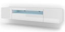 RTV skrinka AURA 200 biela matná / biely lesk + LED EAN (GTIN) 5903769719723