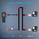 КОМПЛЕКТ ПЕРЕКЛЮЧАТЕЛІ ПРОВОДКИ ПРОВОДІВ ОСВІТЛЕННЯ LED (СВІТЛОДІОД) 16AWG МОТОЦИКЛА 180W  (18211617846) фото min 7