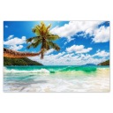 Постеры 93х62 Райский пляж с пальмой
