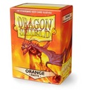 Матовые оранжевые футболки Dragon Shield (100)