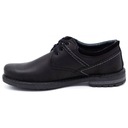 Мужские повседневные кожаные туфли на шнуровке POLISH 298GT black 40
