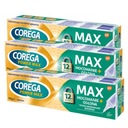 НАБОР 3x Corega Power Max 40 г клейкий крем для зубных протезов, мятный