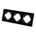 ТРОЙНАЯ ТРЕХМОДУЛЬНАЯ СТЕКЛЯННАЯ РАМА, ЧЕРНАЯ СЕРИЯ EVO2