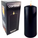 СВЕЧА-ВСТАВКА LED СВЕЧА ЭЛЕКТРИЧЕСКАЯ С ЭФФЕКТОМ ПЛАМЕНИ ВОСК 7X18CM ЧЕРНАЯ