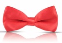 Мужской и женский красный галстук-бабочка