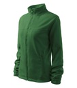 Женский флисовый свитшот на молнии с карманами RIMECK 504 бутылочно-зелёный 2XL
