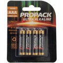 Щелочные батарейки PROPACK 4 шт. LR3 AAA блистер.