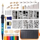 ПАЯЛЬНИК 60ВТ С ДЕРЕВЯННОЙ ГОРЕЛКОЙ ПИРОГРАФ dcs3kit5