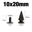 Металлические шипы и шпильки винта Gunblack для кожаного ремесла заклепок пули