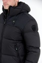 BLAUER Čierna bunda COOPER s logom na kapucni 3XL Veľkosť 3XL
